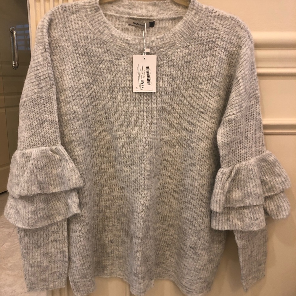 Maude vivante ash grey sweater - size small